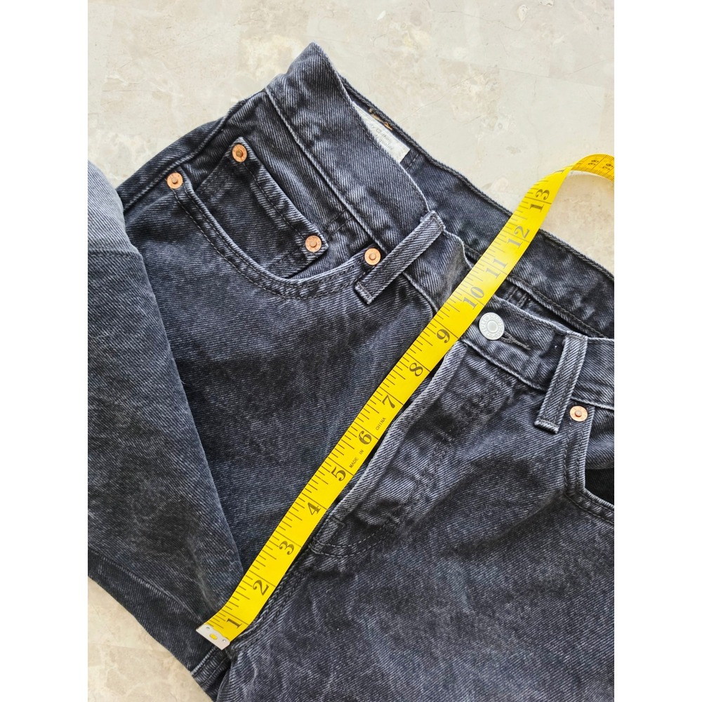 Levis Premium 501 Two Tone Colorblock Chaps Ranch Straight Leg Jeans Black  29 - Picture 7 of 11